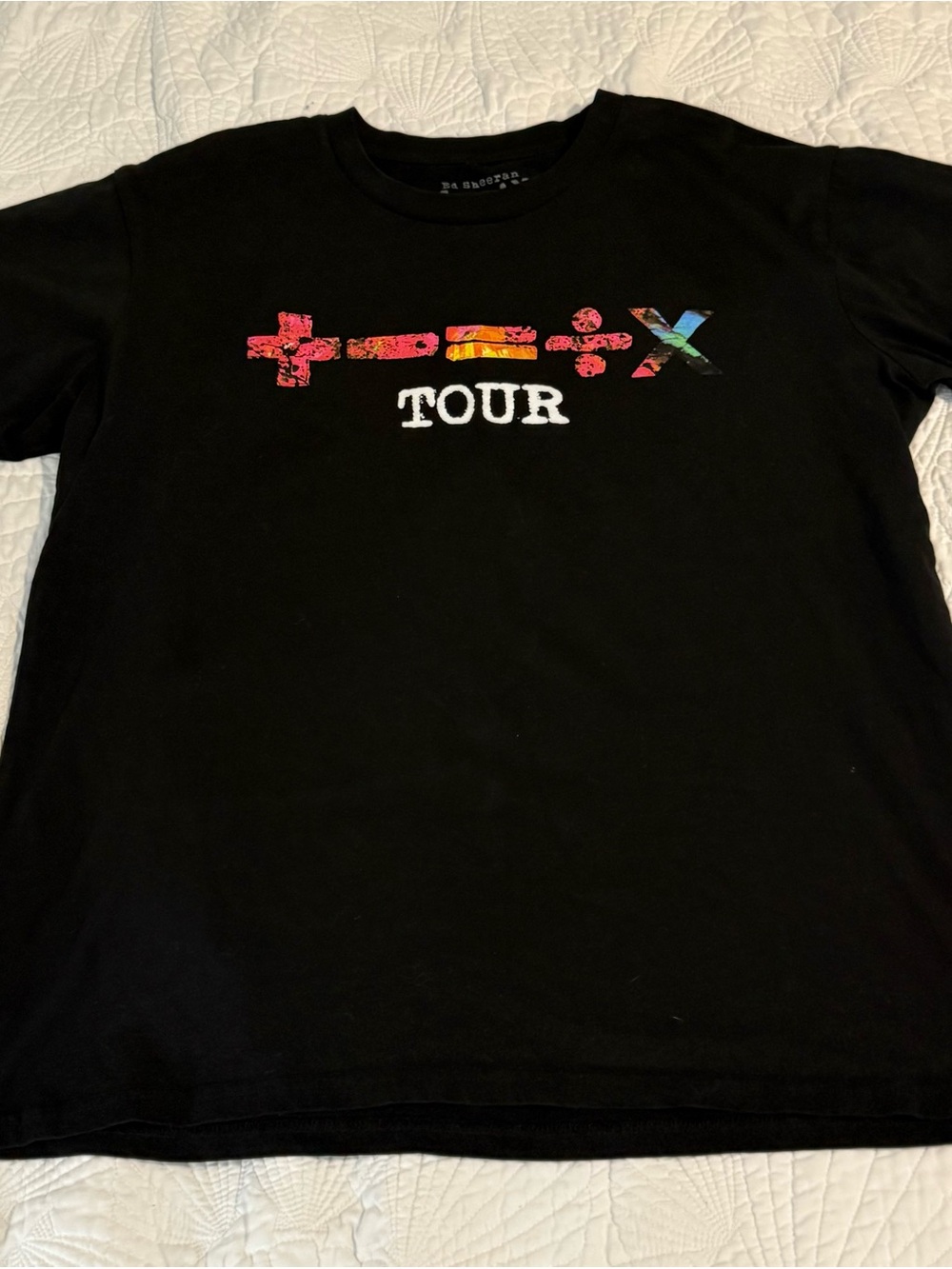 Ed Sheeran Mathematics Tour Logo Tee - Black